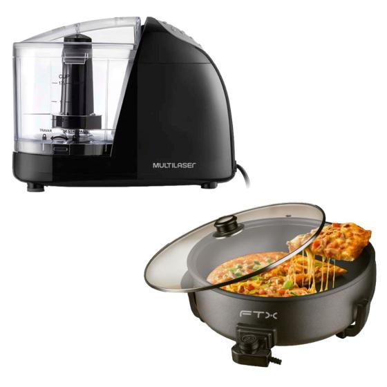 COMBO MINI PROCESADOR 100W + OLLA ELECTRICA SARTEN FTX 6L