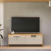 RACK MOVELMAX DUBAI C/LED TAURI/OFF WHITE P/ TV HASTA 75''