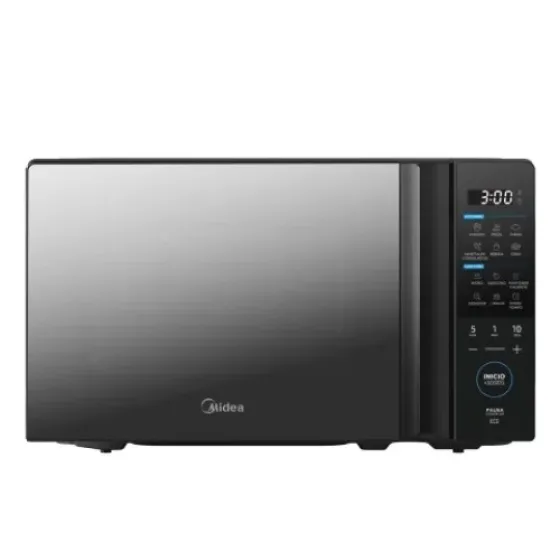 Microondas Midea 20L Negro Vidrio Espejado