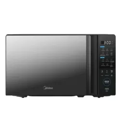 Microondas Midea 20L Negro Vidrio Espejado