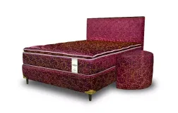 Sommier Parana Convencional Pillow Top 140 X 190 Rojo