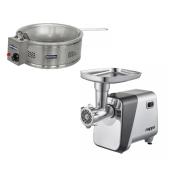 COMBO Freidora Eléctrica Metvisa TFE-6 + Picadora de carne NAPPO NEI-142 600-1400W 