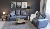 JUEGO DE LIVING ALELI 3-2 LUGARES GRIS+ 2 ALMOHADAS MOVELMAX