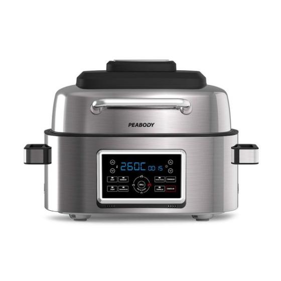 FREIDORA AIR FRYER SIN ACEITE PEABODY CON GRILL 6LTS