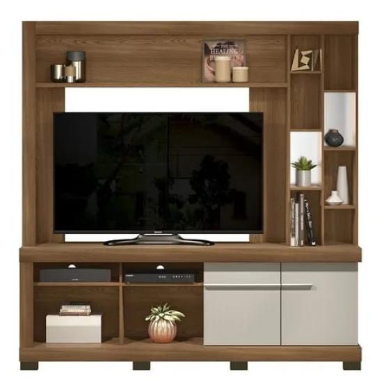 ESTANTE HOME MOVELMAX CANELA FREIJO/OFF WHITE P/TV HASTA 65\