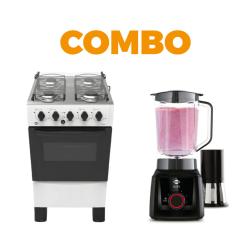 COCINA A GAS TOKYO BRAVO BLANCO 4H + LICUADORA TOKYO LICUAMAX
