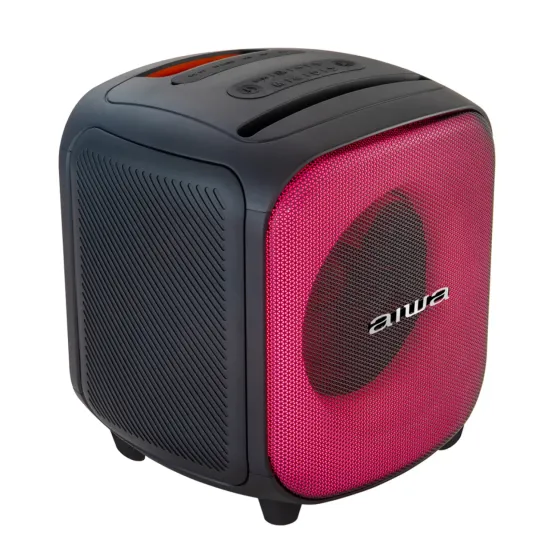 Parlante Portátil Bluetooth 40W RMS AIWA TWS Luces Led Entrada Micrófono y USB