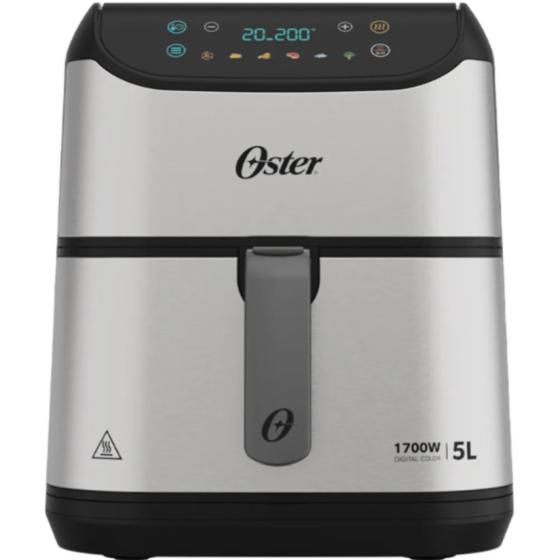 Freidora Oster Digital 5L Acero inoxidable 80 °C /200 Grados 60 minutos 1.700W