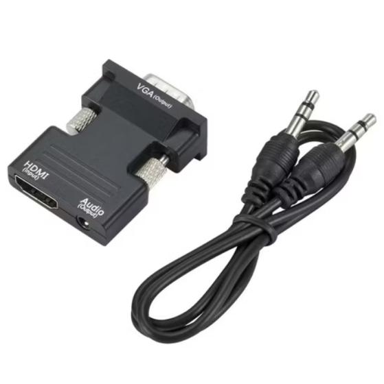 Conversor VGA a HDMI 1080 Full HD c/ Audio