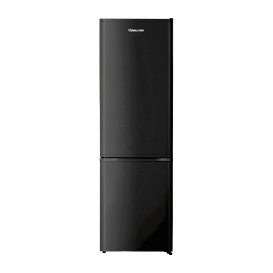 Heladera Doble Puerta Consumer 350L negra