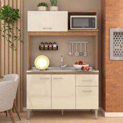 COCINA SARAH 1.23CM MIEL/OFF WHITE (FELLICCI) + TAPA
